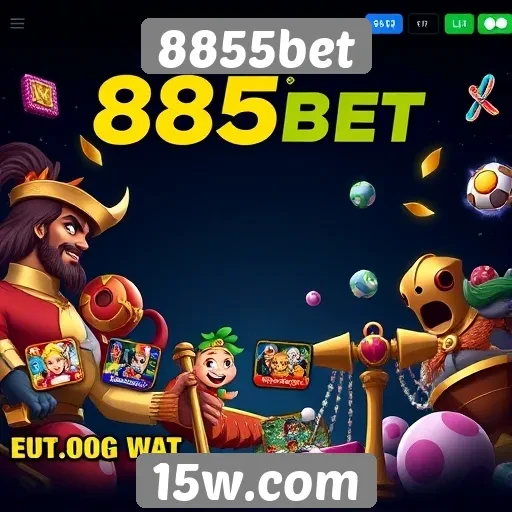 Variedade de jogos disponíveis na plataforma 8855bet